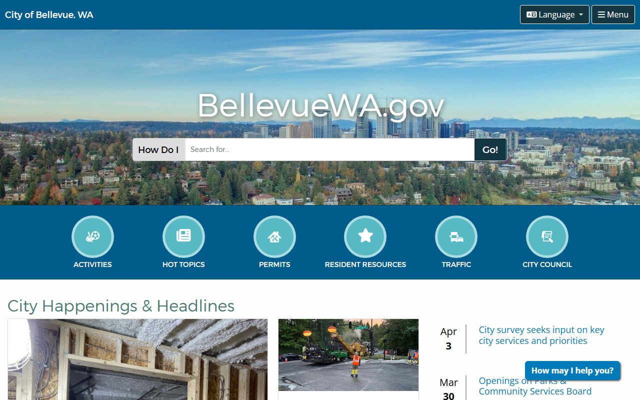 Bellevue Washington property records city website