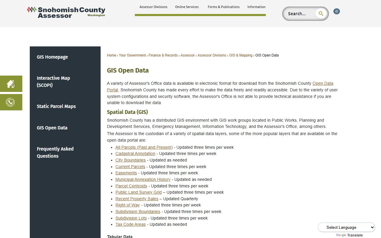Lake Stevens Snohomish County GIS property records