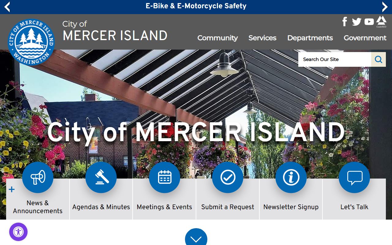 Mercer Island property records city website