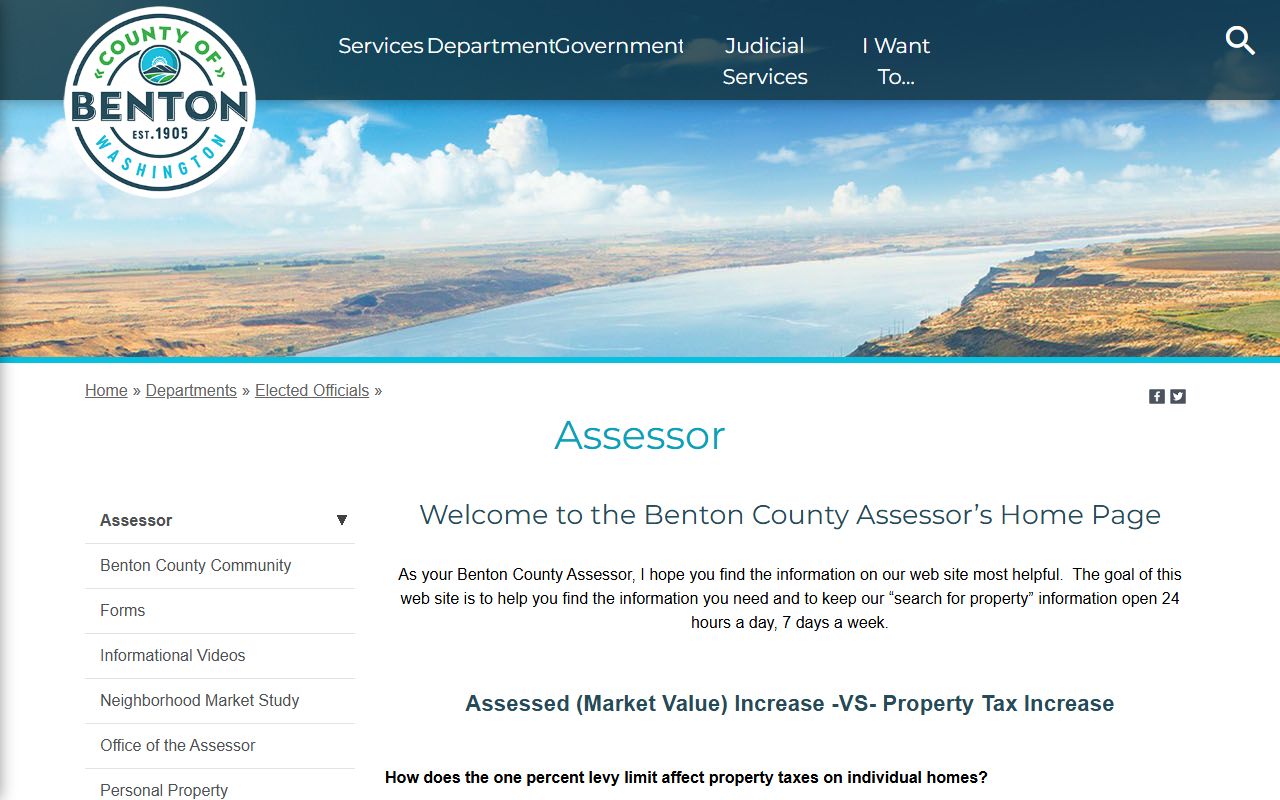 Benton County assessor property records search