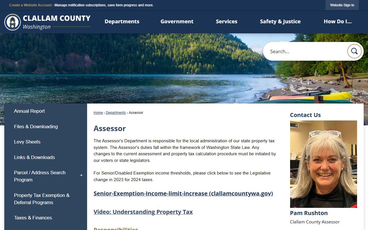 Clallam County assessor property records Port Angeles