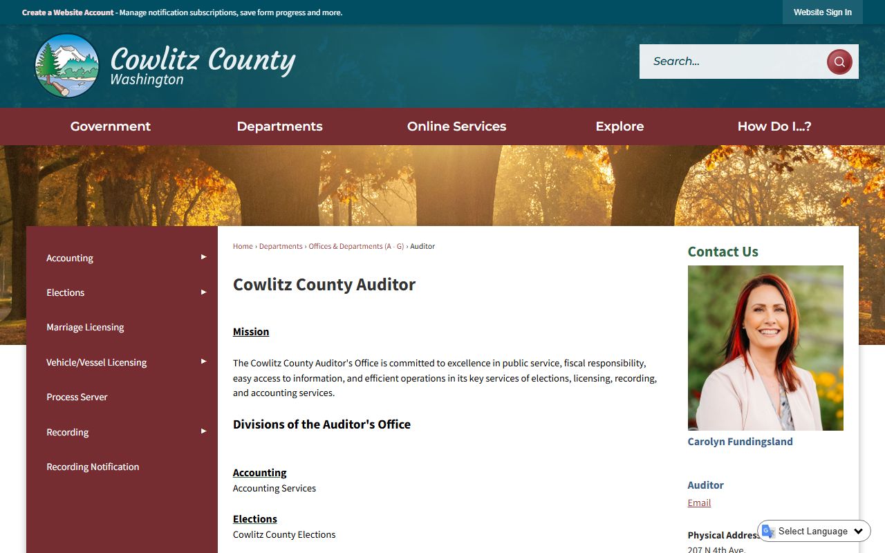 Cowlitz County property records Assessor office Kelso Washington