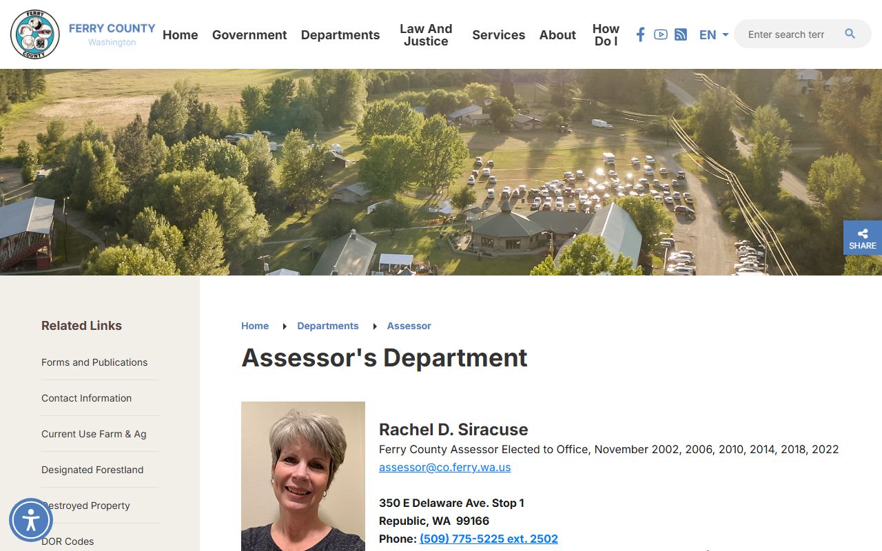 Ferry County property records assessor office parcel search