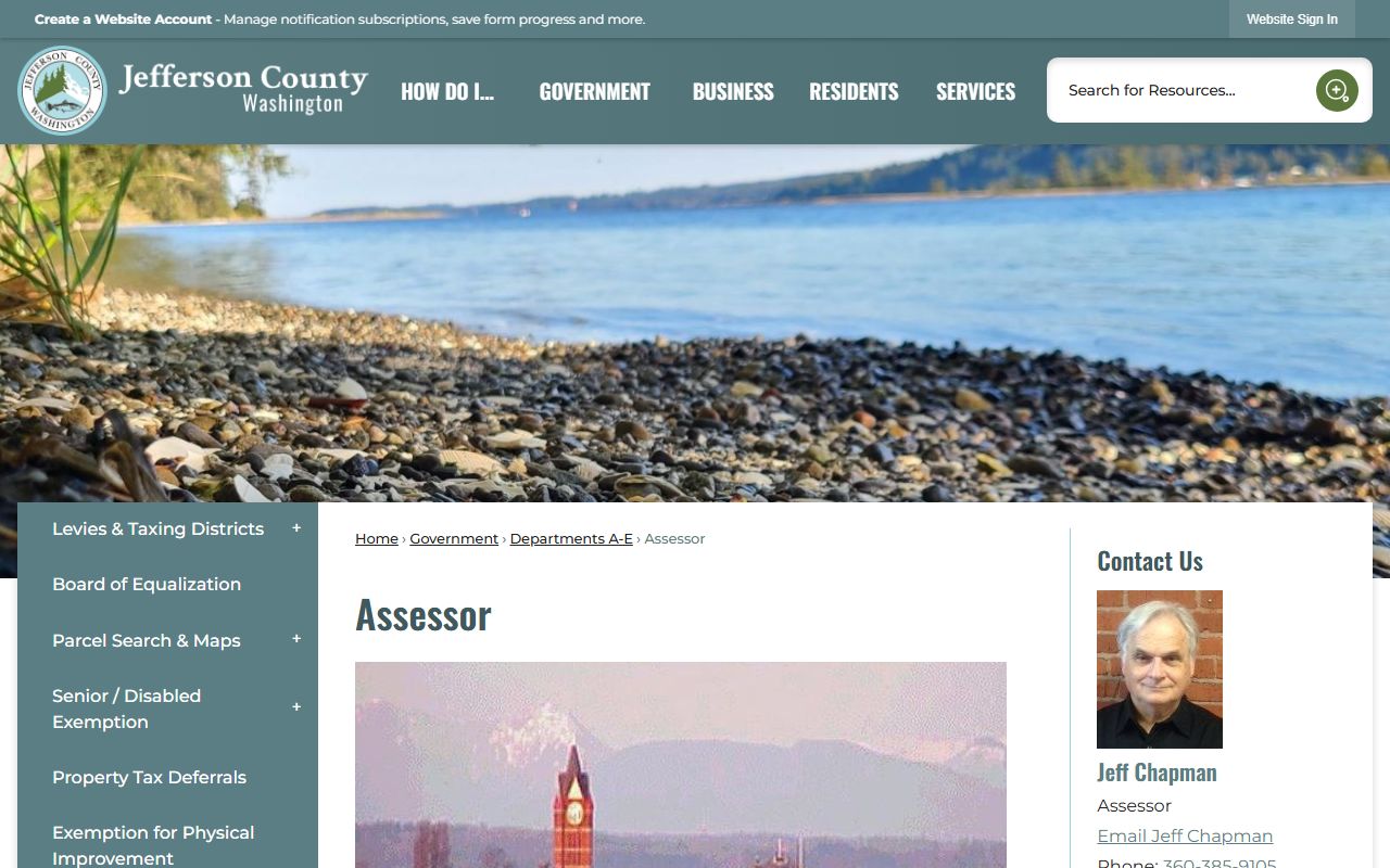 Jefferson County property records Assessor office Port Townsend Washington