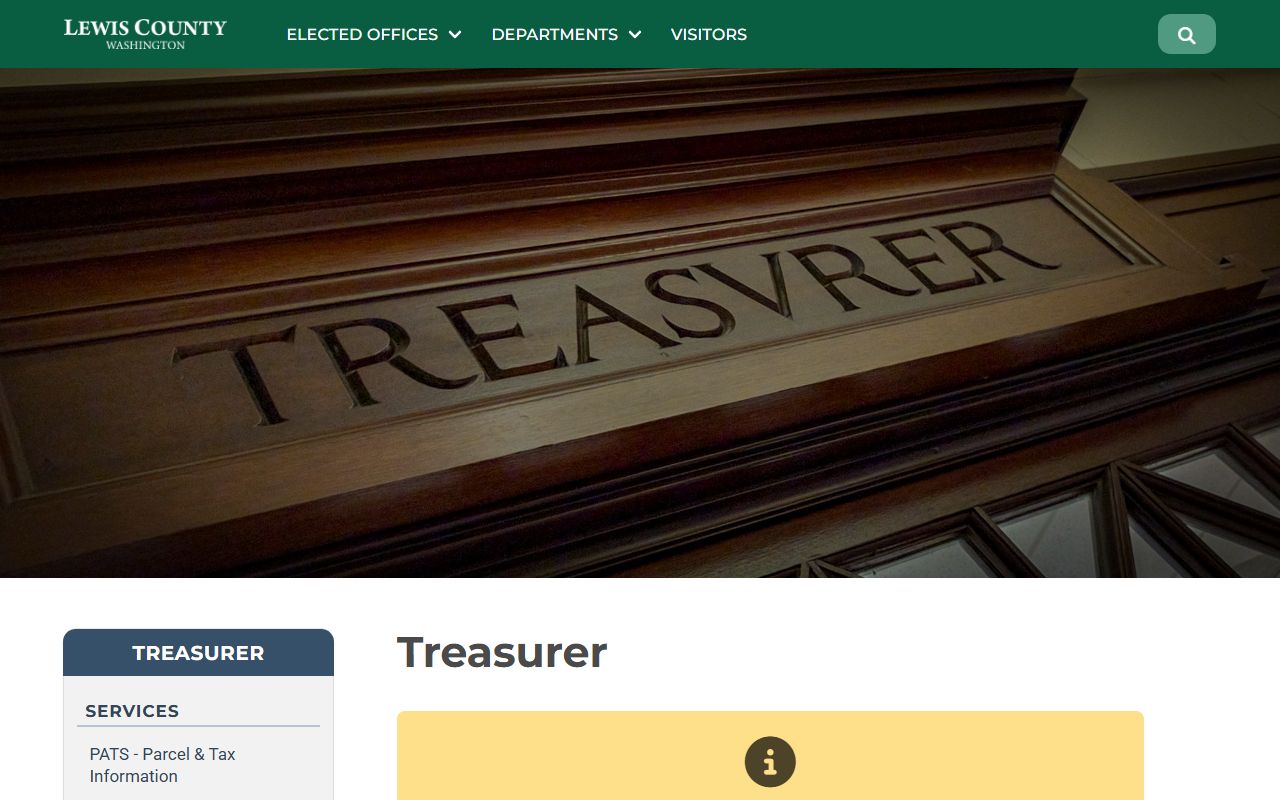 Lewis County property tax records treasurer