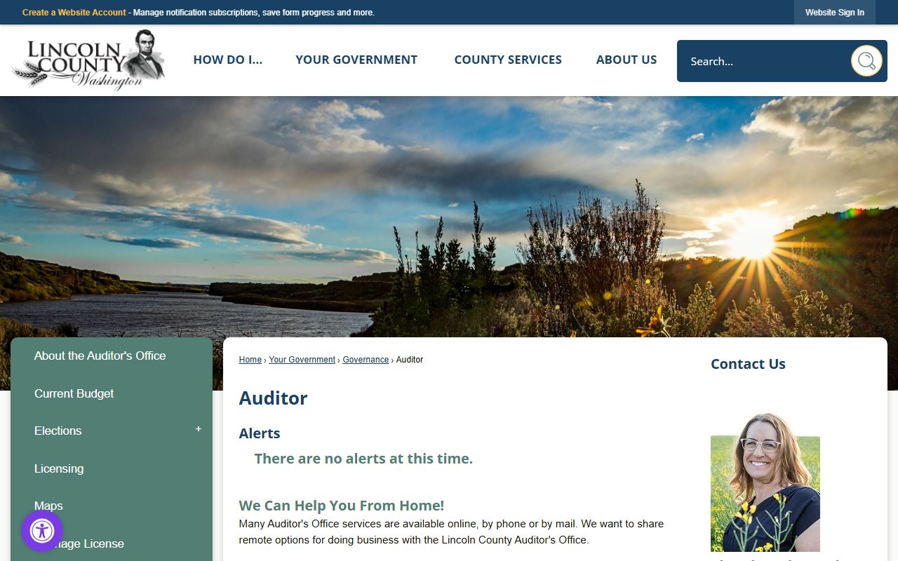 Lincoln County property records auditor