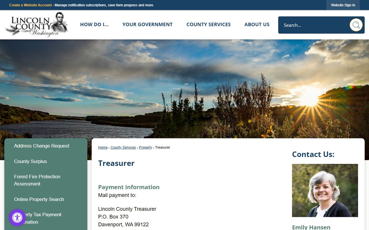 Lincoln County property tax records treasurer