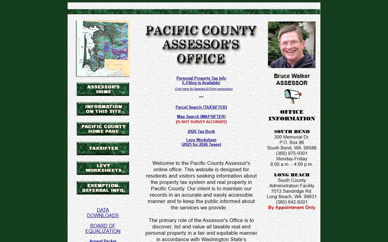 Pacific County property records assessor search