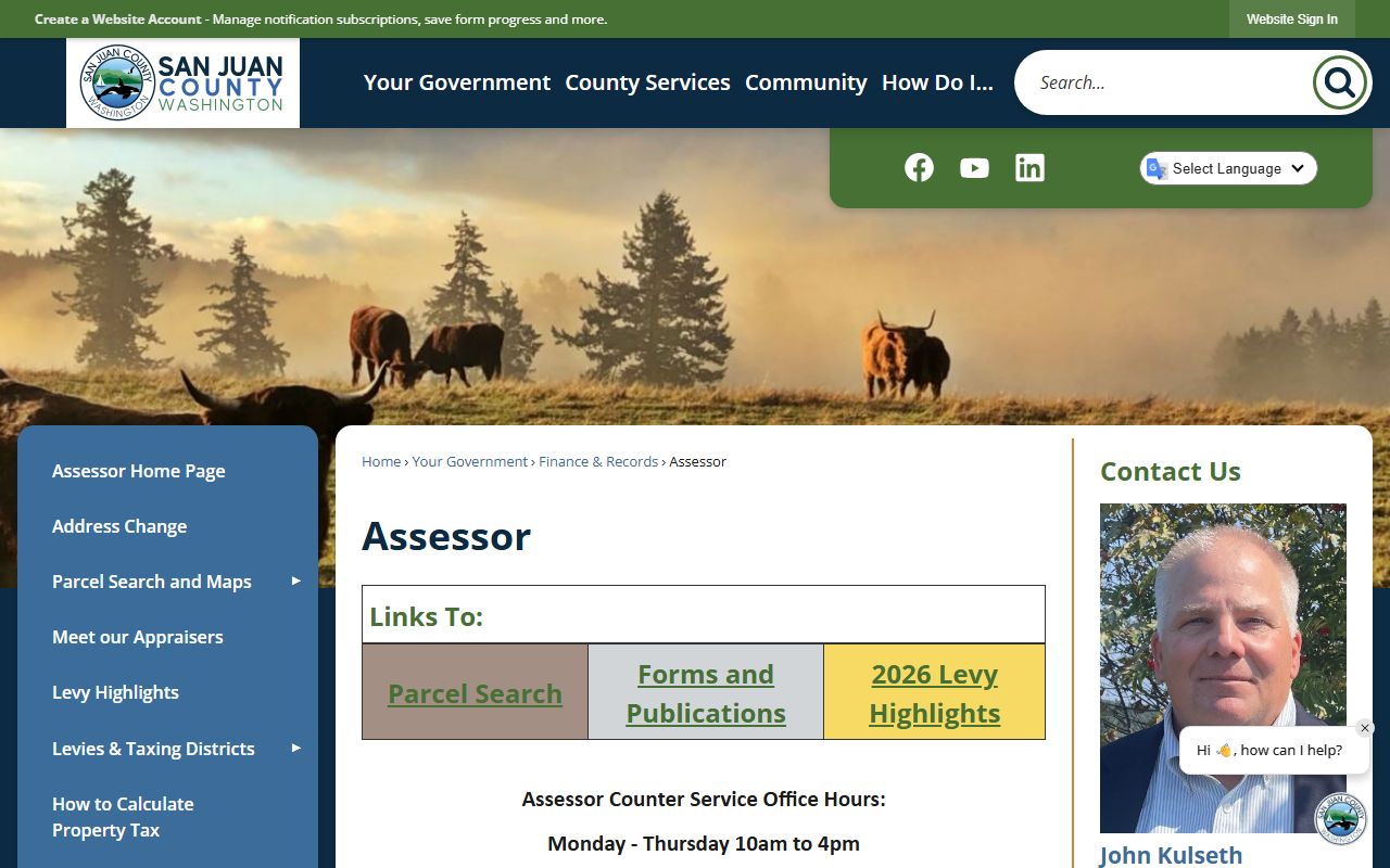 San Juan County property records assessor