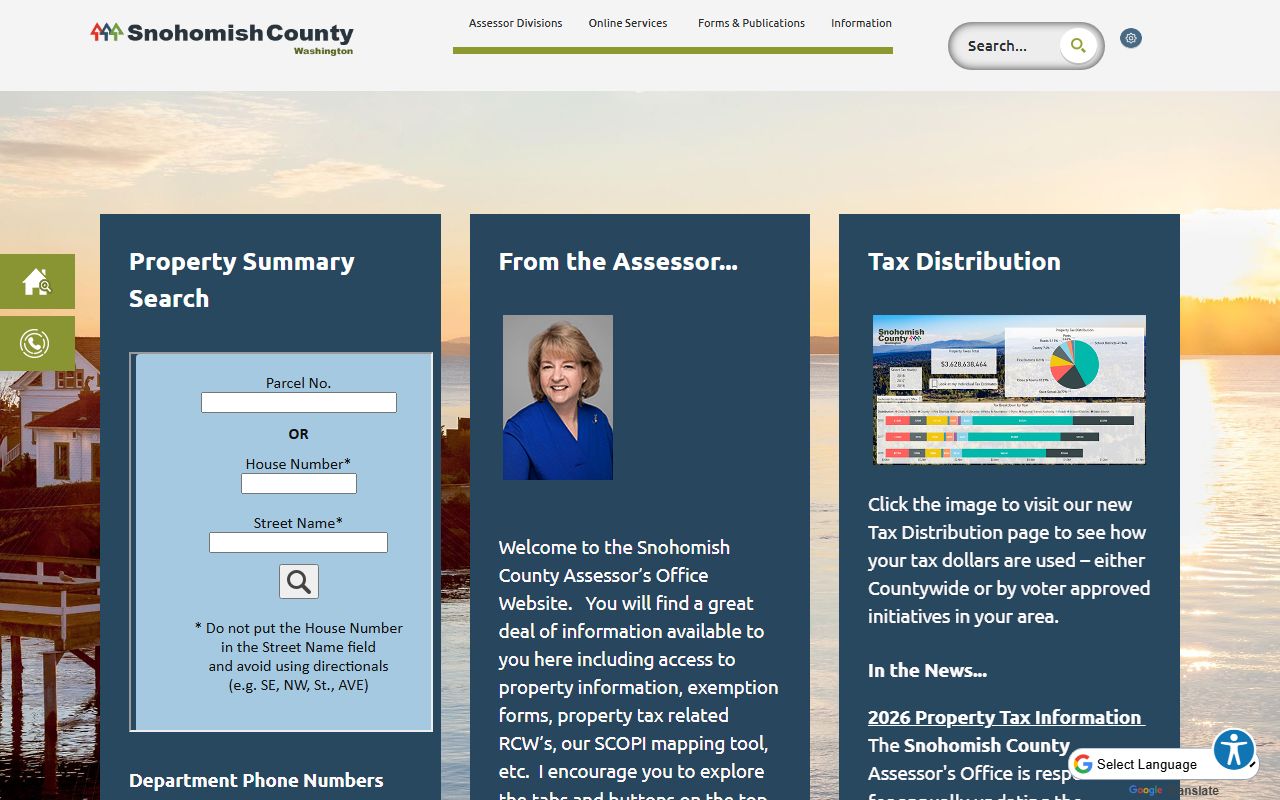 Snohomish County property records assessor website