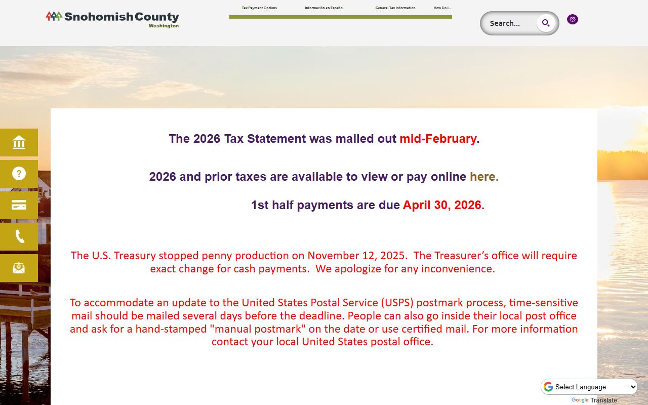 Snohomish County treasurer tax records