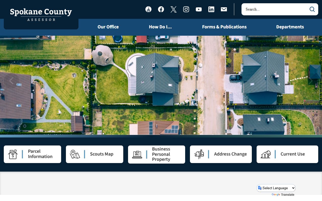 Spokane County property records assessor website