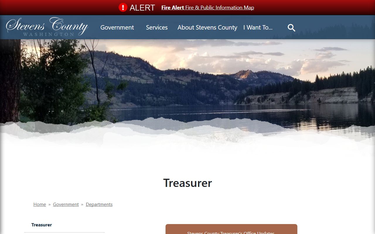 Stevens County treasurer property tax payments